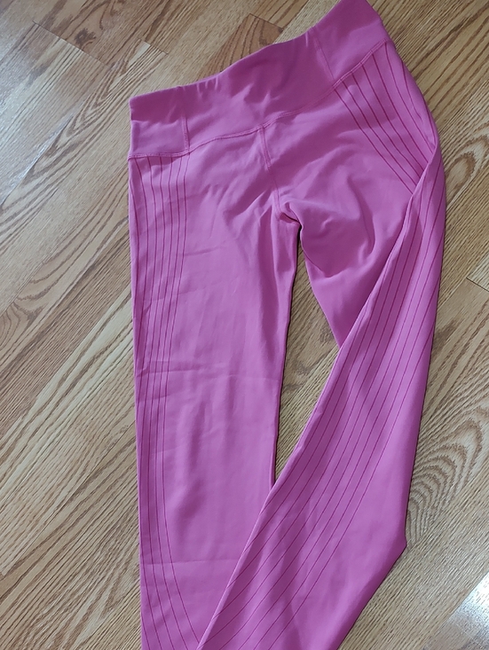 Pants - Pink Seam-Detail Leggings